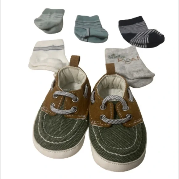 Carter's Shoes Carters 3m Baby Boat Shoe Sock Bundle Poshmark
